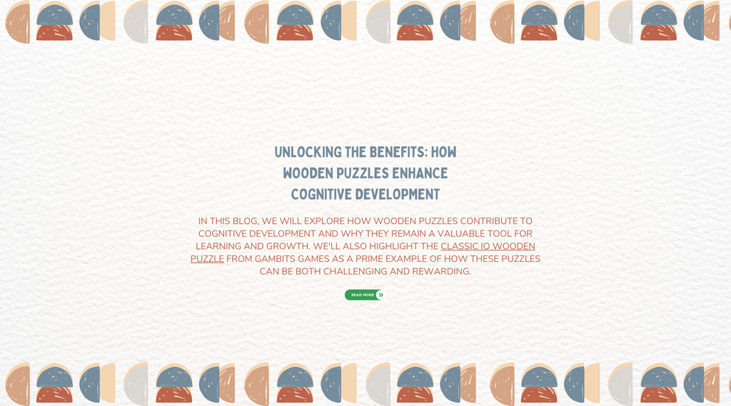 Unlocking the Benefits: How Wooden Puzzles Enhance Cognitive Development