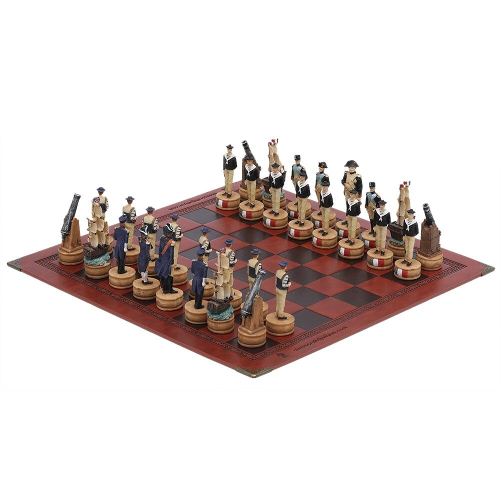 Chess Set War Theme Italy VS France