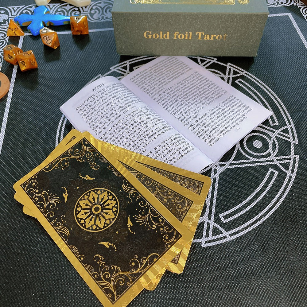 Gold Foil Tarot Card Set