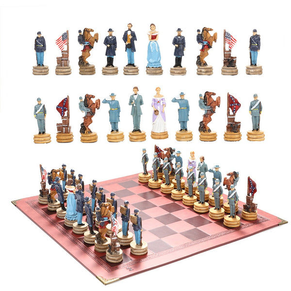 American War of Independence Chess Board Game