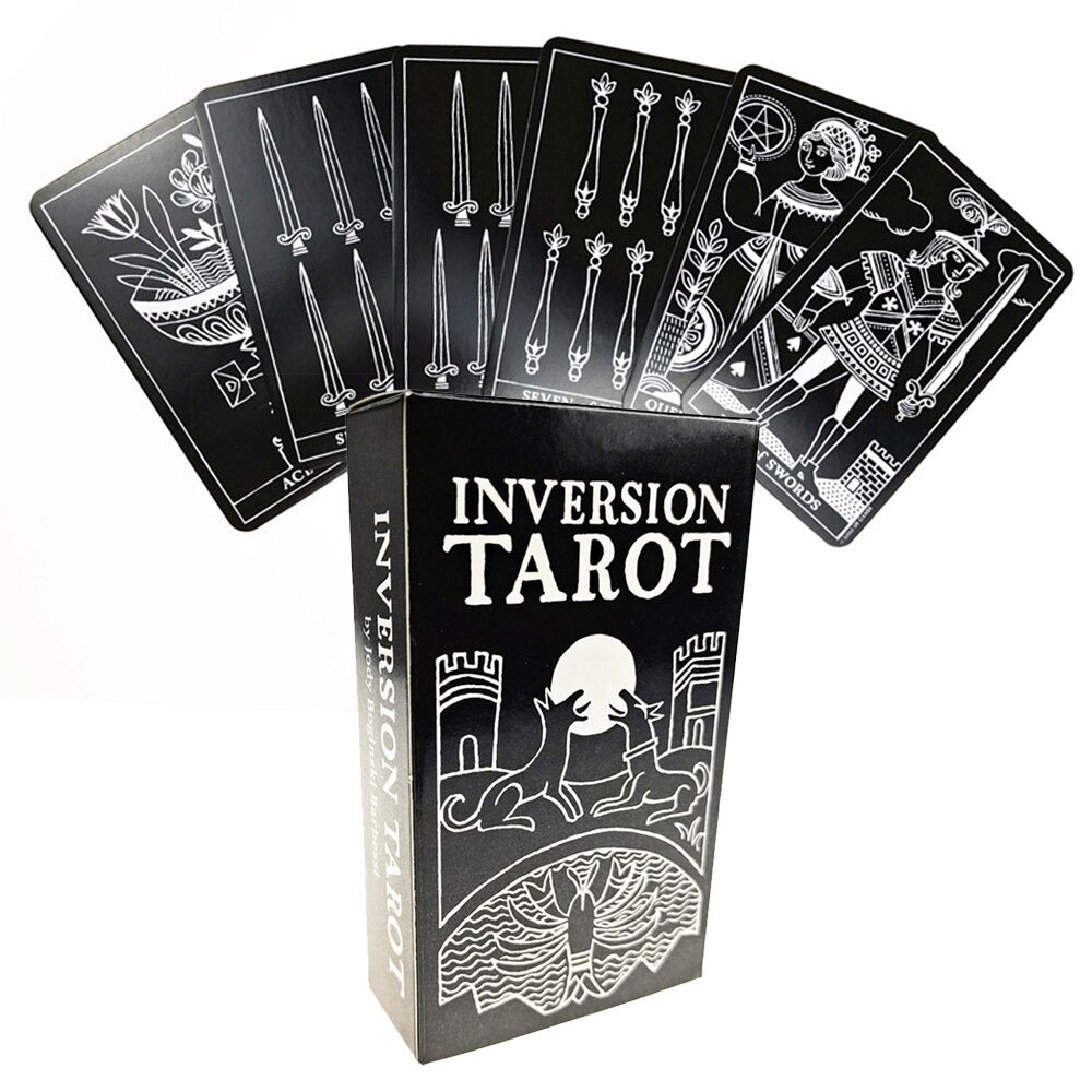 Inversion Tarot Cards Black And White