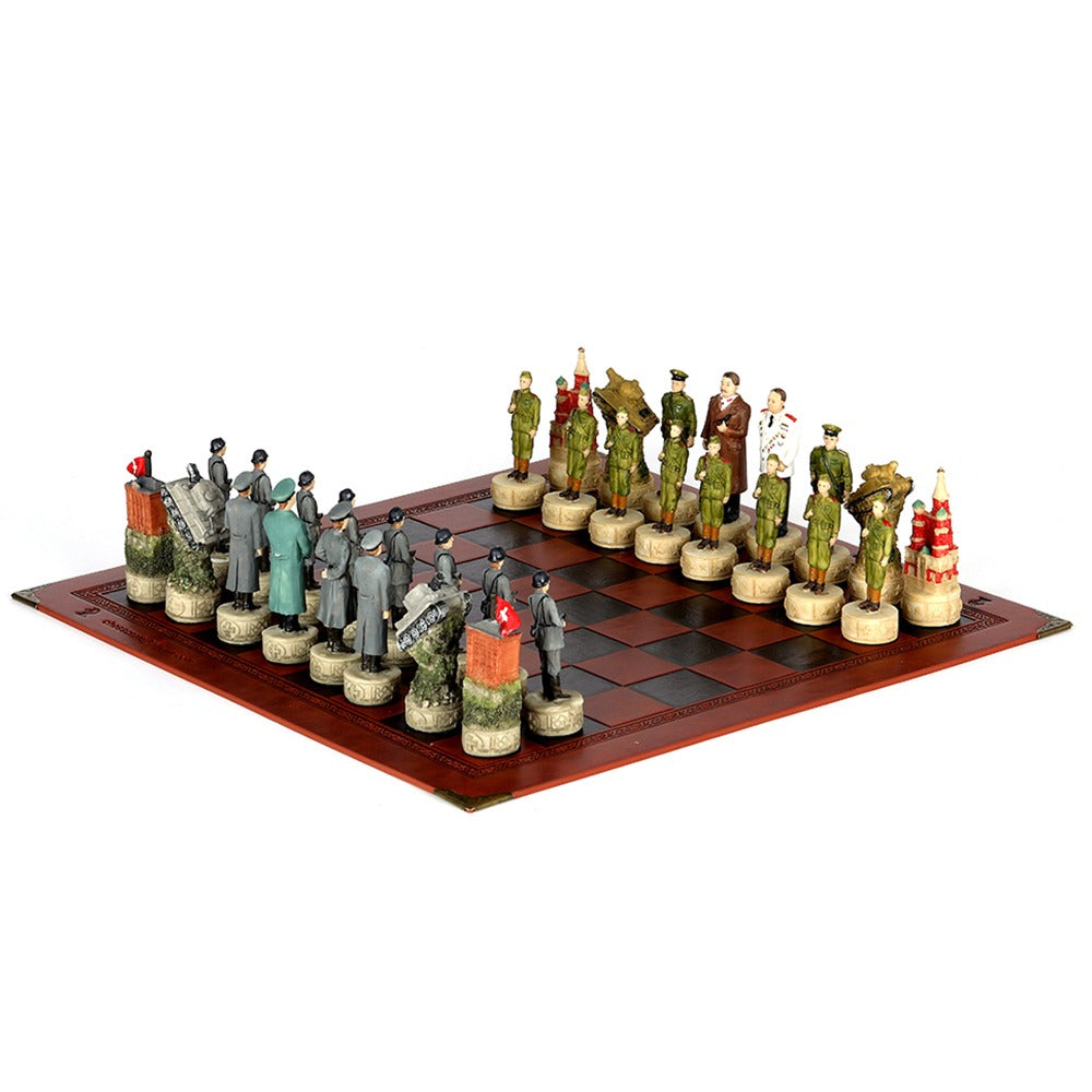 3D Stalin-Zhukov War Chess Board Set
